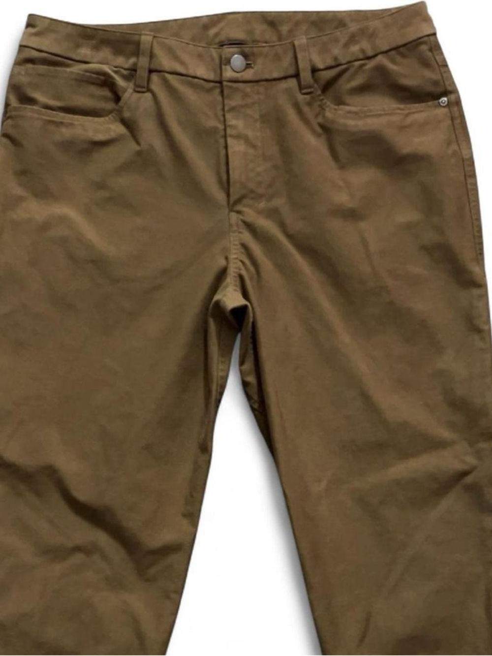Lululemon Men’s Commission Pants Brown Size 33 Athletic Fit Stretch Casual